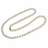 14k Yellow Gold 6.5-7mm Freshwater Cultured Pearl Necklace, 24