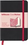 Produkt-Bild: CoolNotes, Black/Zebra Red White: Liniert und blanko. Seite f&uuml;r pers&ouml;nliche Daten. Tasche f&uuml;r lose Notizen
