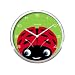 Present Time Peekaboo Ladybug Wall Clock
