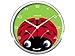 Present Time Peekaboo Ladybug Wall Clock