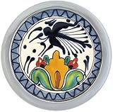 Blue Bird Talavera and Pewter Hot Plate