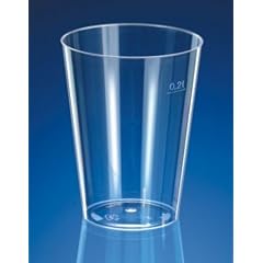 Trinkbecher 0,2l Plastikbecher, 50-teilig
