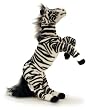 Plush Zebra In Jumping Pose (14")