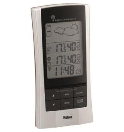 Mebus 10382 funkgesteuerte Wetterstation, kabellos, Wetterprognose