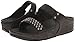 FitFlop Women's Amsterdam Studded Slide, Black, 8 M US