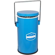 Scilogex Metal Cased Dewar Flask, with Vent Handle and Lid