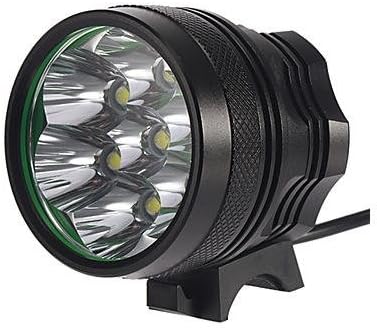 LingsFire® Super Bright T6 3-Mode 7xCree XM-L T6 Waterproof Rechargeable Bicycle Bike Front Flash Light LED HeadLight Headlamp (4x18650,6300LM,Grey)