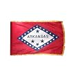 Arkansas 3x5ft Nylon Flag with Indoor Pole Hem and Fringe