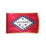 Arkansas 3x5ft Nylon Flag with Indoor Pole Hem and Fringe