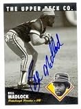Bill Madlock Autographed/Hand Signed Baseball Card (Pittsburgh Pirates) 1994 Upper Deck All Time Her