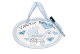 Mud Pie Baby Little Prince Welcome Boy Plaque with Pen