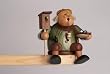 Christmas Smoker - "Feeding the birds", sitting (6.5 Inch)