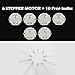 Partsam 25PCS X27 168 GM Instrument Panel Speedometer Gauge Cluster Stepper Motor with 10PCS Light Bulbs