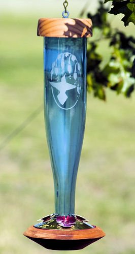 SAPPHIRE BLUE Etched Glass Schrodt Designs