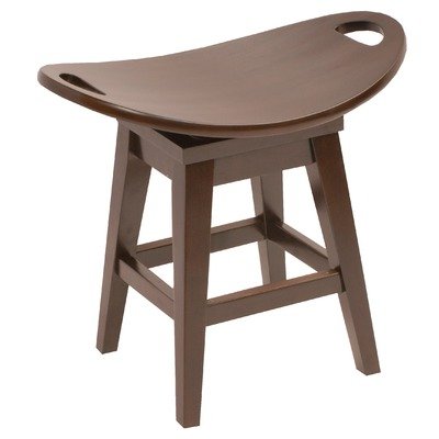 Thoroughbred 20 Backless Swivel Stool in Espresso