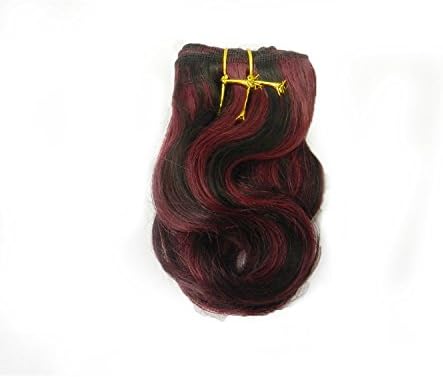 Luxury Elegance Mix Color P1B/BG1 3pcs Indian Human Hair Aliya Curl 8inch 3pcs