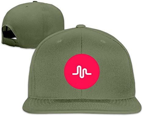 MKoomm Color Musical.ly Logo Adjustable Snapback Flat Cap Baseball Hats
