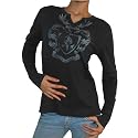 WOMENS Guess Jeans Vintage Royal Blue Raglan Long Sleeve 100% Organic Cotton Jersey Shirt