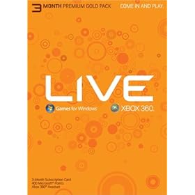 Xbox 360 Live 3 Month Gold Kit Subscription