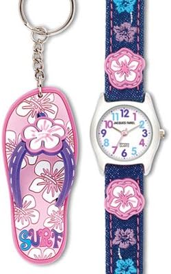 Jacques Farel Kids' HBBC8660 Watch and Keychain set