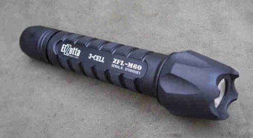 Elzetta LED Flashight with Crenellated Strike Bezel & Hi-Low Click Switch On Sale