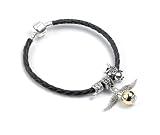 Harry Potter Golden Snitch Leather Bracelet HP003