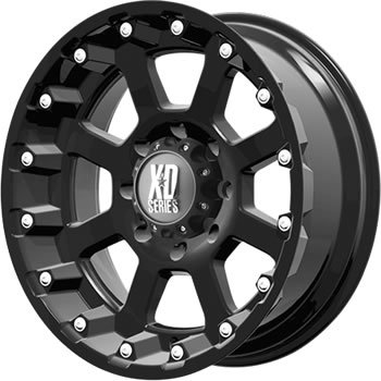 XD XD807 17x9 Black Wheel / Rim 8x6.5 with a -24mm Offset and a 125.50 Hub Bore. Partnumber XD80779080724N