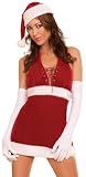 Seven Til Midnight Women's Santa Baby Santa,Red,Small