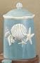 SEASHELL shell COOKIE jar kitchen CANISTER beach NEW