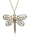 10k Multi-Color Gold Filigree Dragonfly Pendant, 18