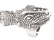 Dragon Lizard Head King Pewter Finger Ring Spike