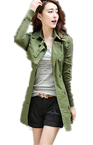 レディース アウター ジャケット コート ロング 長袖 大人 カジュアル スプリングトレンチコート【 LIVE_SHOP 】