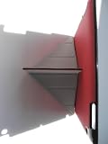 (Red / Burgundy) Smart Cover & Back Cover One-Piece With Built-in Magnet for Sleep / Awake Feature for Apple The New iPad / iPad 3 / iPad 2 or iPad2 Foldable Stand Feature to Rotate Both Vertically and Horizontally