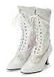 Victorian Leather and Lace Wedding Boot