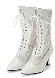 Victorian Leather and Lace Wedding Boot