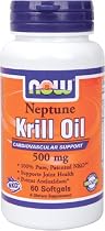 Now Foods Neptune Krill Oil 500mg Soft-gels, 60-Count