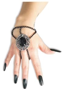 Bracciale vampira dark gotica punk ATTENZIONE IL CAMEO é VIOLA E NON NERO
