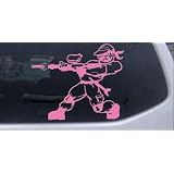 6in X 4.9in Pink -- Paintball Man Sports Car Window Wall Laptop Decal Sticker by Rad Dezigns