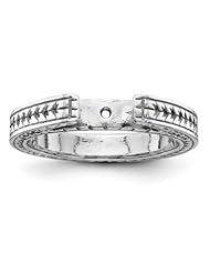14k White Gold Peg Set Solitaire Ring Semi-Mounting, No Center Stone Included
