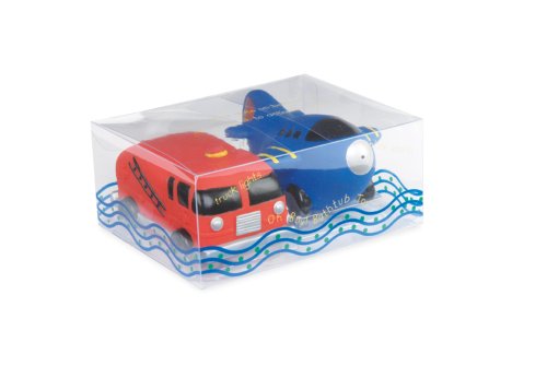Childrens Toyshop  Toys : Mud Pie Baby Oh Boy Plane and Fire Truck Bathtub Toys