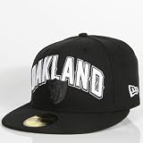 NFL Unisex Adult Oakland Raiders Draft 5950 Cap (Black, 7 3/8)
