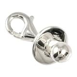 SilberDream 925 Sterling Silber Charm Schnuller Anhänger für Armband Kette Ohrring FC3032