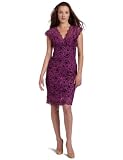 Nicole Miller Women's V-Neck Lace Dress