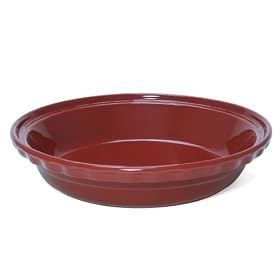 Buy Chantal 9.5  Inch Deep Pie Dish, Glossy Apple Red