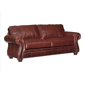 Broyhill L459-3 / 22X Eugene Leather Sofa