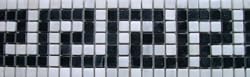 12" X 4 1/2" Greek Key Statuary Carrara Marble Mosaic