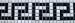 12" X 4 1/2" Greek Key Statuary Carrara Marble Mosaic