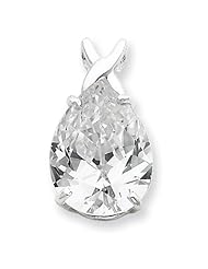 Sterling Silver Cz Pendant