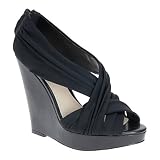 ALDO Nelton - Clearance Wedges Women's Sandals - Black Synthetic - 6
