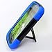 Quaroth - Dual Layer Plastic Silicone Black Blue Hard Snap On Case W/ Y Stand For Samsung Galaxy Exhibit T599 (StopAndAccessorize...